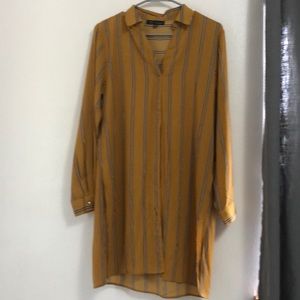 Mustard striped blouse